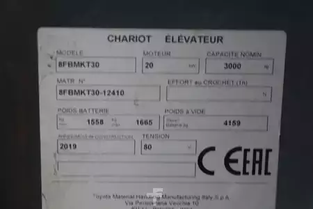 Elektro čtyřkolový VZV 2019  Toyota 8FBMKT30 (4)