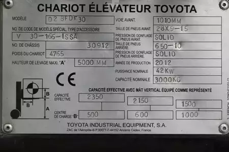Diesel Forklifts 2012  Toyota 02-8FDF30 (4)