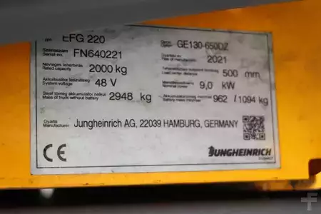 Elektryczne 3-kołowe 2021  Jungheinrich EFG 220 (4)