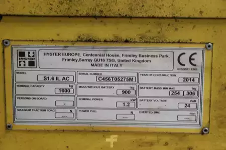 Pinontavaunu 2014  Hyster S1.6 IL (4)