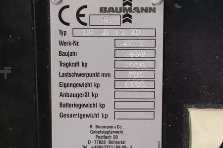 Wózki widłowy boczny 1998  Baumann HX40/14/40 (4)