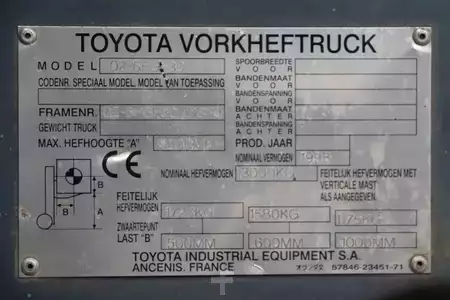 LPG heftrucks 1998  Toyota 02-6FGF30 (4)