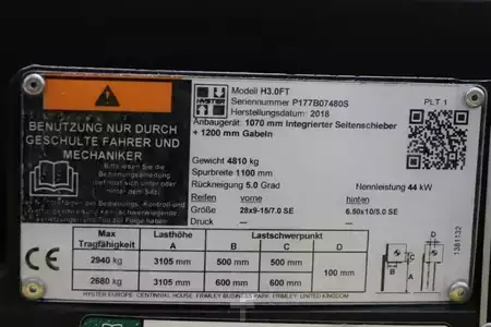 LPG VZV 2018  Hyster H3.0FT (4)