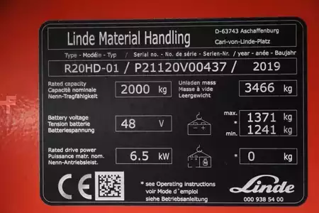 Skjutstativtruck 2019  Linde R20HD-01 (4)
