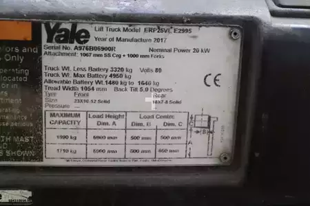 Electric - 4 wheels 2017  Yale ERP25VL (2)