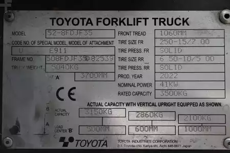Carretilla elevadora diésel 2022  Toyota 52-8FDJF35 (4)