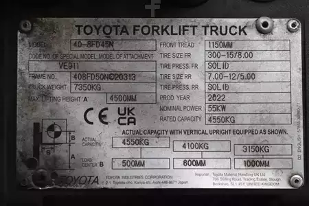 Diesel truck 2022  Toyota 40-8FD45N (3)