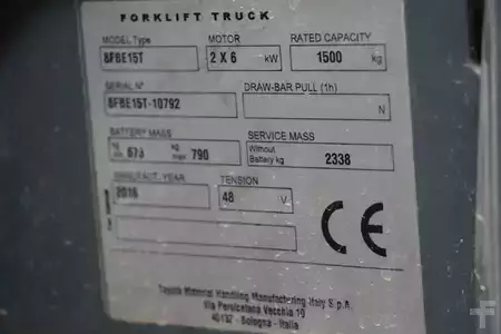 Sähkö - 3 pyör 2016  Toyota 8FBE15T (2)