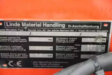 Låglyftare El 2008  Linde T30 (4)