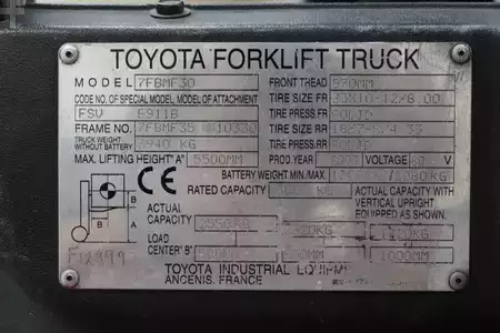 Electric - 4 wheels 2003  Toyota 7FBMF30 (4)