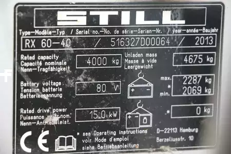 Elektryczne 4-kołowe 2013  Still RX60-40 (2)