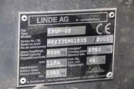 El Truck - 3-hjul 2001  Linde E20P-02 (2)