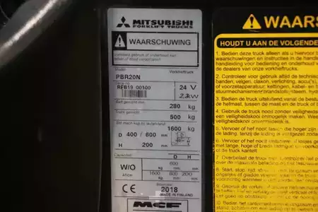 Wózki z platformą operatora 2018  Mitsubishi PBR20N (3)