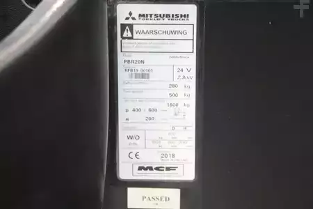 Wózki z platformą operatora 2018  Mitsubishi PBR20N (4)