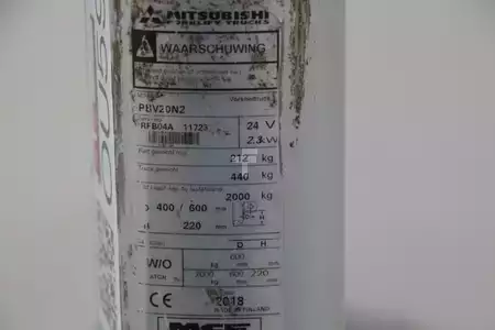 Wózki niskiego podnoszenia 2018  Mitsubishi PBV20N2 (4)
