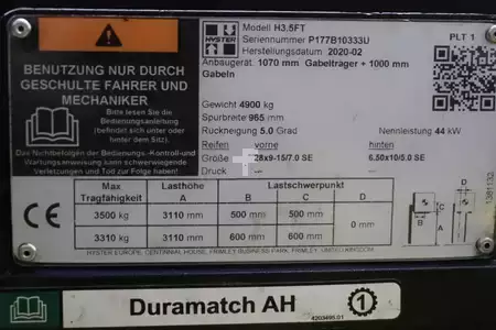 LPG Forklifts 2020  Hyster H3.5FT (4)