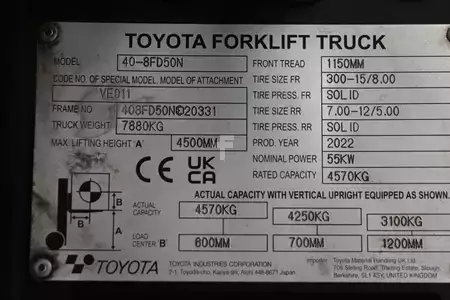 Diesel Forklifts 2022  Toyota 40-8FD50N (4)