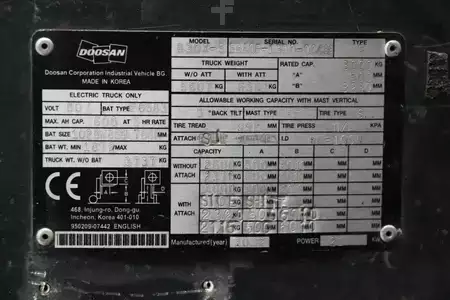 Electric - 4 wheels 2012  Doosan B30X-5 (2)