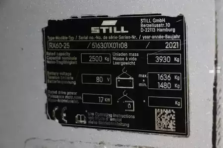 4-wiel elektrische heftrucks 2021  Still RX60-25 (2)