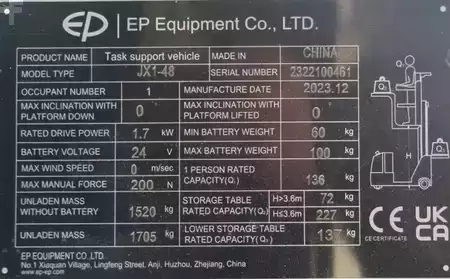 Commissionatori verticali 2023  EP Equipment JX1-48 (8)