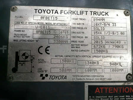Toyota 8FBET15