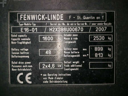 Eléctrica de 3 ruedas 2007  Linde E16-01 (11)