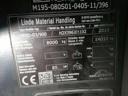 Linde H80D-03/900
