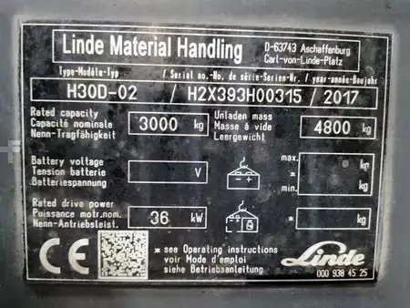 Chariots élévateurs diesel 2017  Linde H30D-02 (11)