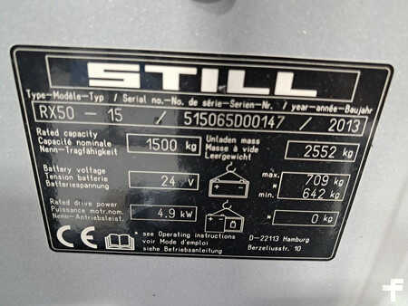 Elektro tříkolové VZV 2013  Still RX50-15 (25)