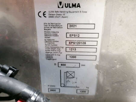 Apilador eléctrico 2021  ULMA Inoxtruck EPS12 (9)