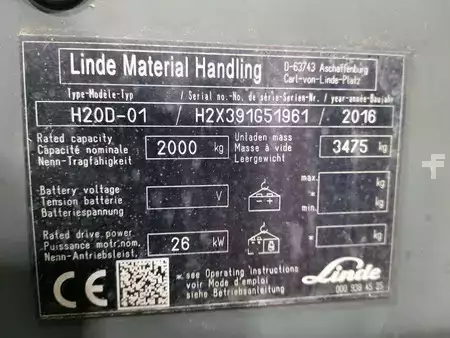 Carretilla elevadora diésel 2016  Linde H20D-01 (11)