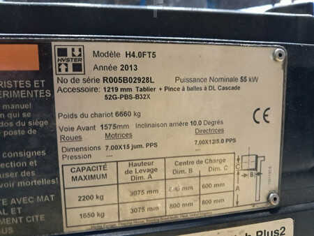 Dieselstapler 2013  Hyster H4.0FT5 (11)