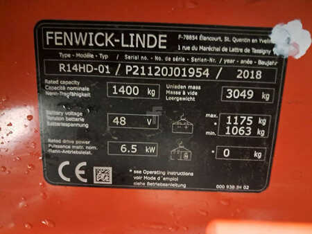 Rækketruck 2018  Linde R14 HD (10)