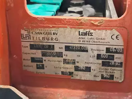 Transpaleta eléctrica 2003  Lafis LEH 20 (8)