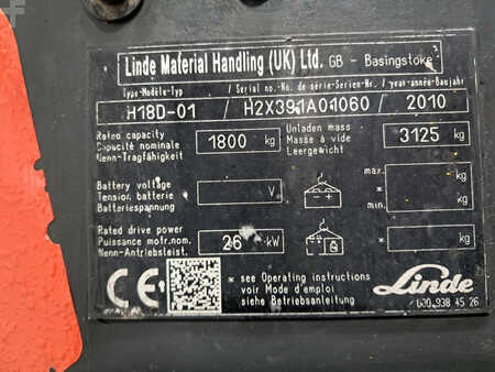 Carretilla elevadora diésel 2010  Linde H18D-01 (11)