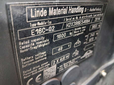 Carrelli elettrici 3 ruote 2014  Linde E16C-02 (9)