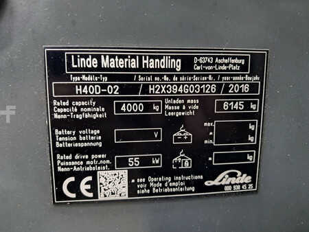 Wózki widłowe diesel 2016  Linde H40D-02 (10)