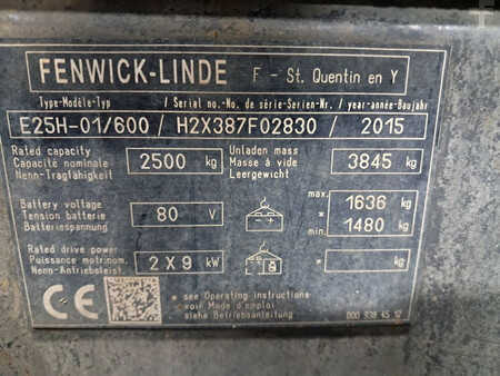 Linde E25H-01/600