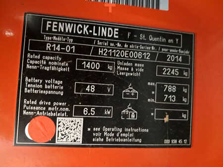 Reach Truck 2014  Linde R14-01 (11)