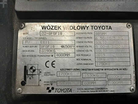 Wózki gazowe 2019  Toyota 02-8FGF18 (11)