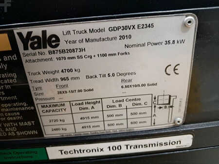 Carrelli elevatori diesel 2010  Yale GDP30VX (11)
