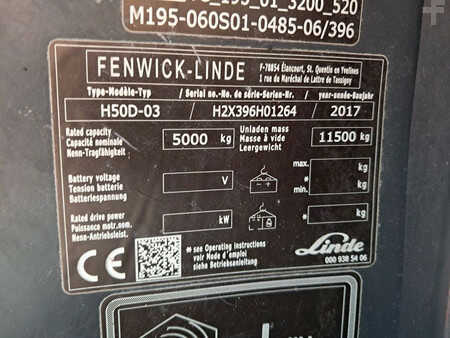 Wózki widłowe diesel 2017  Linde H50D-02 (12)