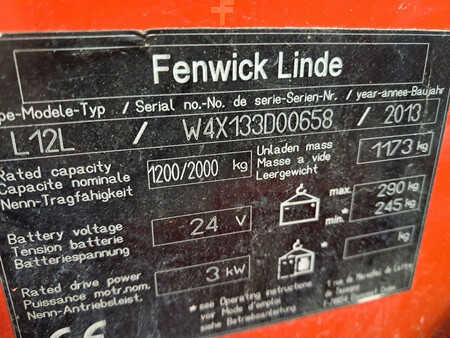 Wózek wysokiego podnoszenia 2013  Linde L12L (9)