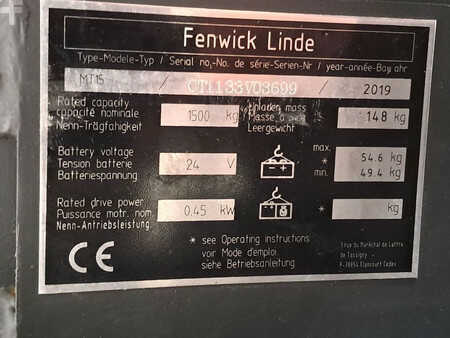 Niederhubwagen 2019  Linde MT15 (7)