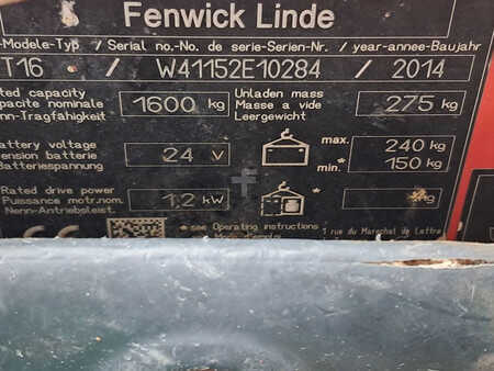 Electric Pallet Trucks 2014  Linde T16 (8)