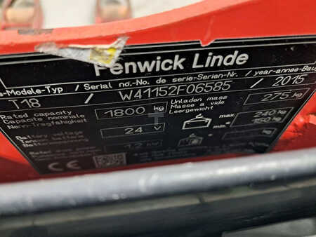 Transpaleta eléctrica 2015  Linde T18 (10)