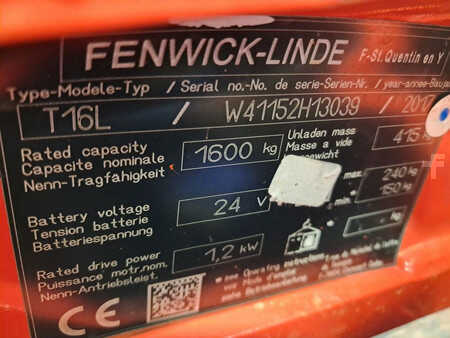 Transpaleta eléctrica 2017  Linde T16L (9)