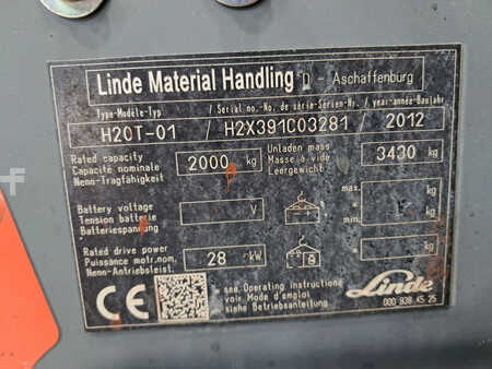 Carretilla elevadora GLP 2012  Linde H20T-01 (11)