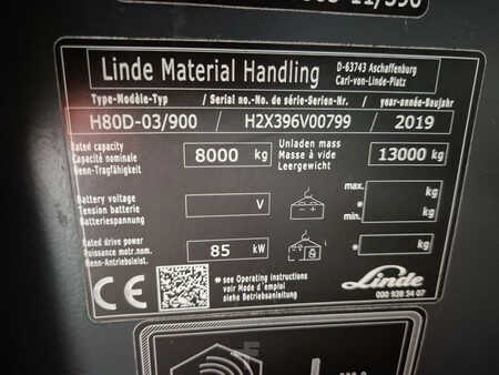 Wózki widłowe diesel  Linde H80D-03/900 (11)