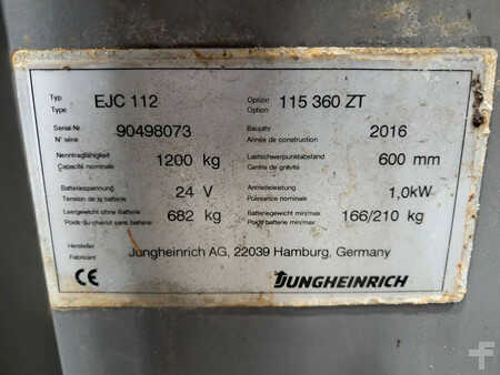 Wózek wysokiego podnoszenia 2016  Jungheinrich EJC112 (9)